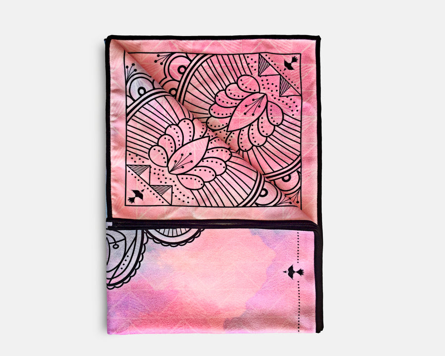 Yoga Mat Towel - Hamsa Print
